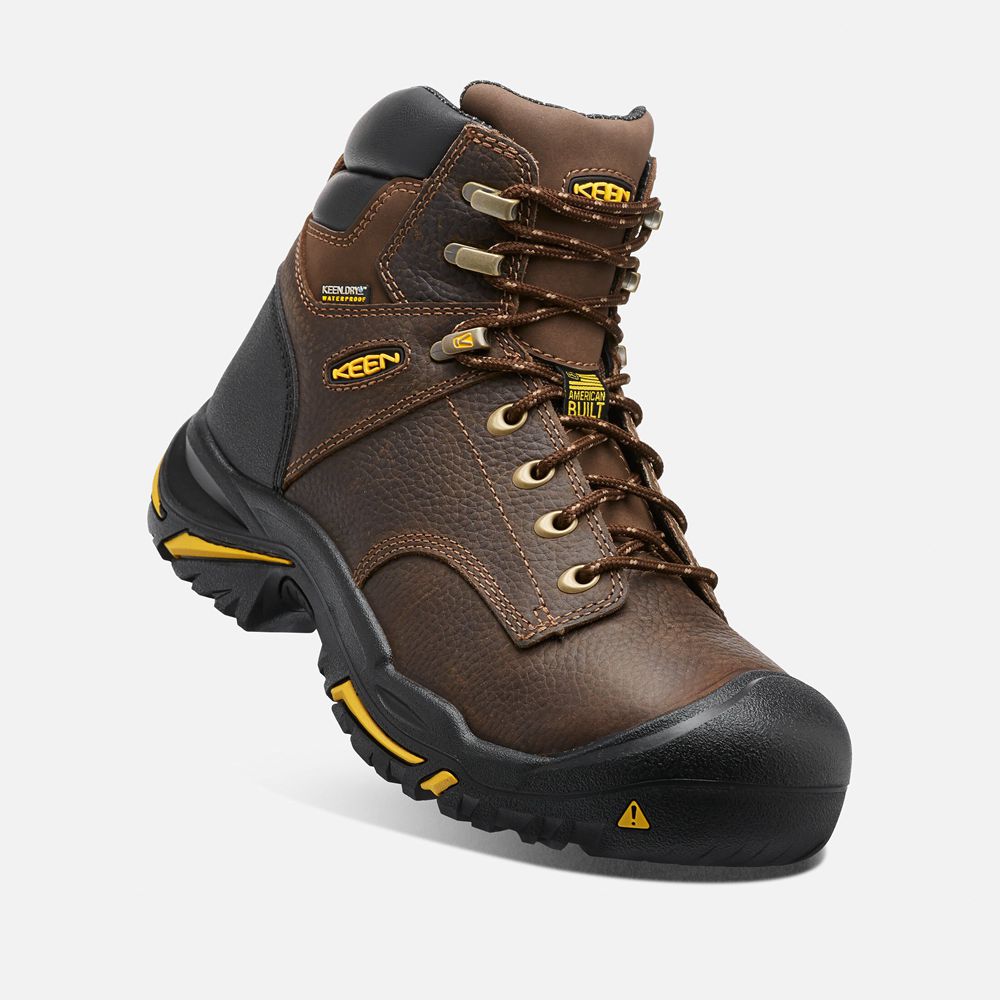 Keen Laarzen Heren Bruin - Mt Vernon 6\" (Soft Toe) - 27316-WKIY